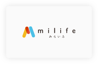 ミライフ logo