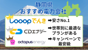 静岡おすすめ電力会社一覧