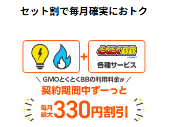 とくとくBBでんき お得額