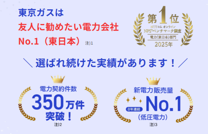 東京ガス　契約実績
